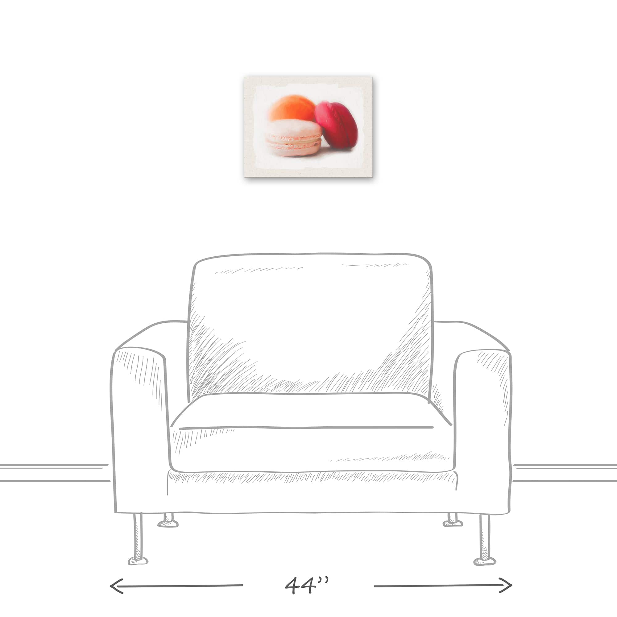 Macaroons Canvas Wall Art